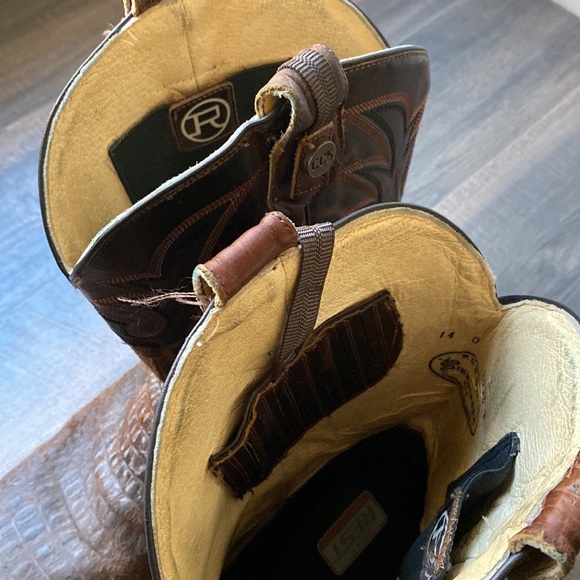 Roper Shoes Mens Roper Sidewinder Boots Embossed Caiman Print Ccs